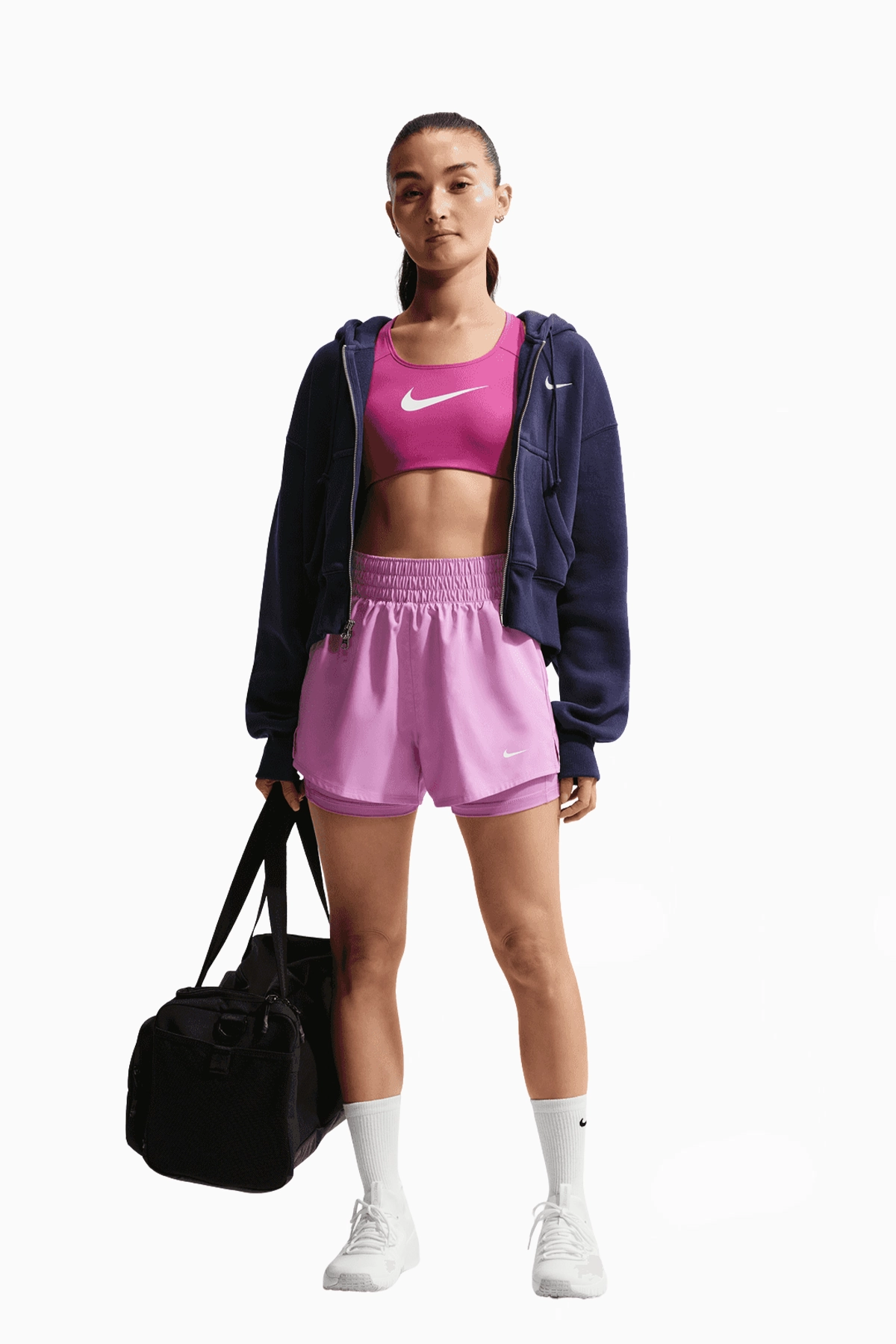 Spodenki Nike One Damskie - Różowy