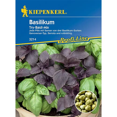 1 szt, Bazsalikom Try Basil, vegyes - Magok: Mod de ambalare: 1 db