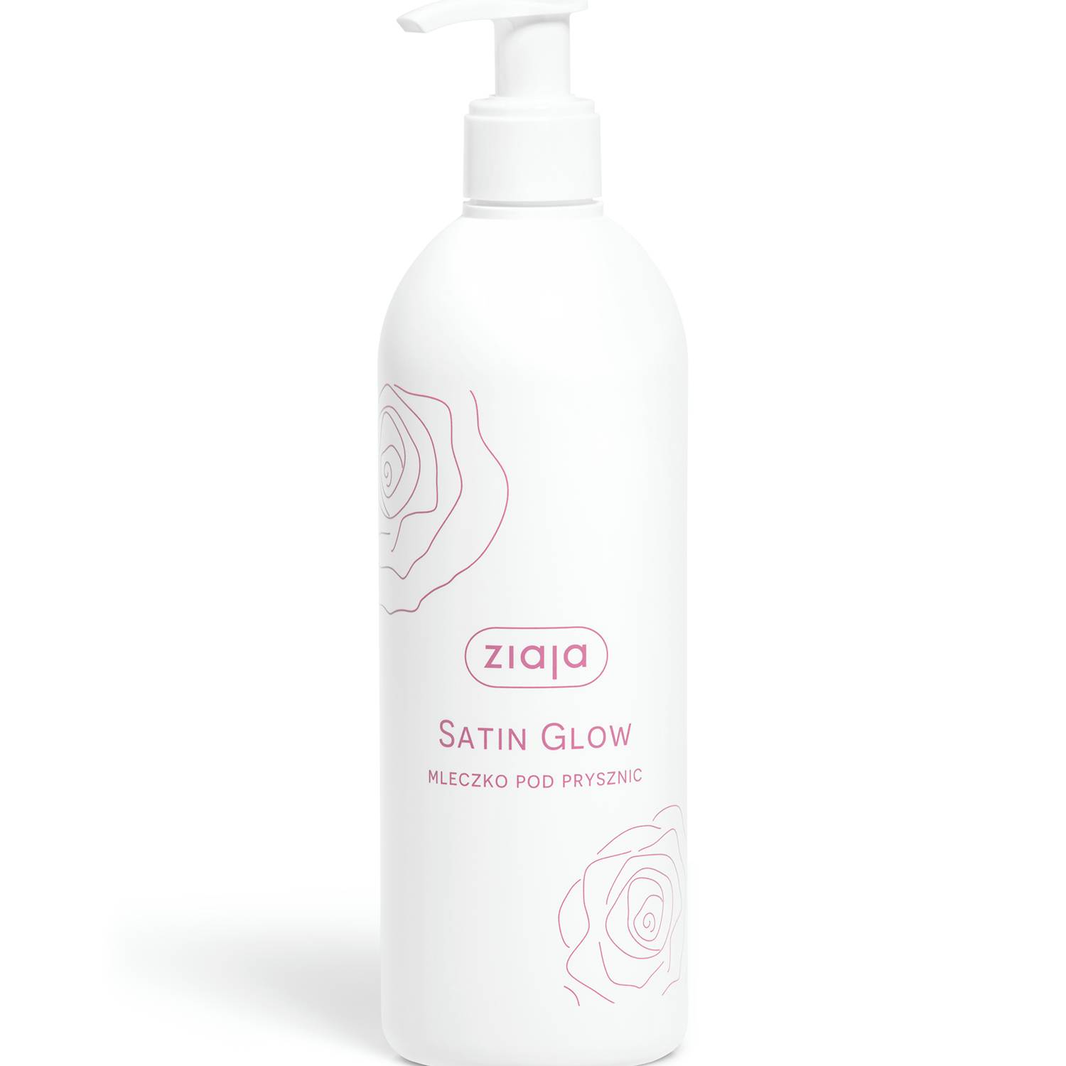 Ziaja satin glow - mleczko pod prysznic, 390 ml