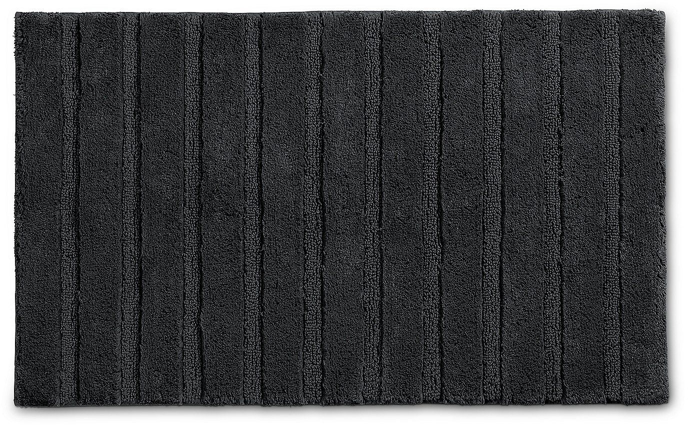 Kela Megan dywanik łazienkowy 80x50 cm prostokątny czarny 24713