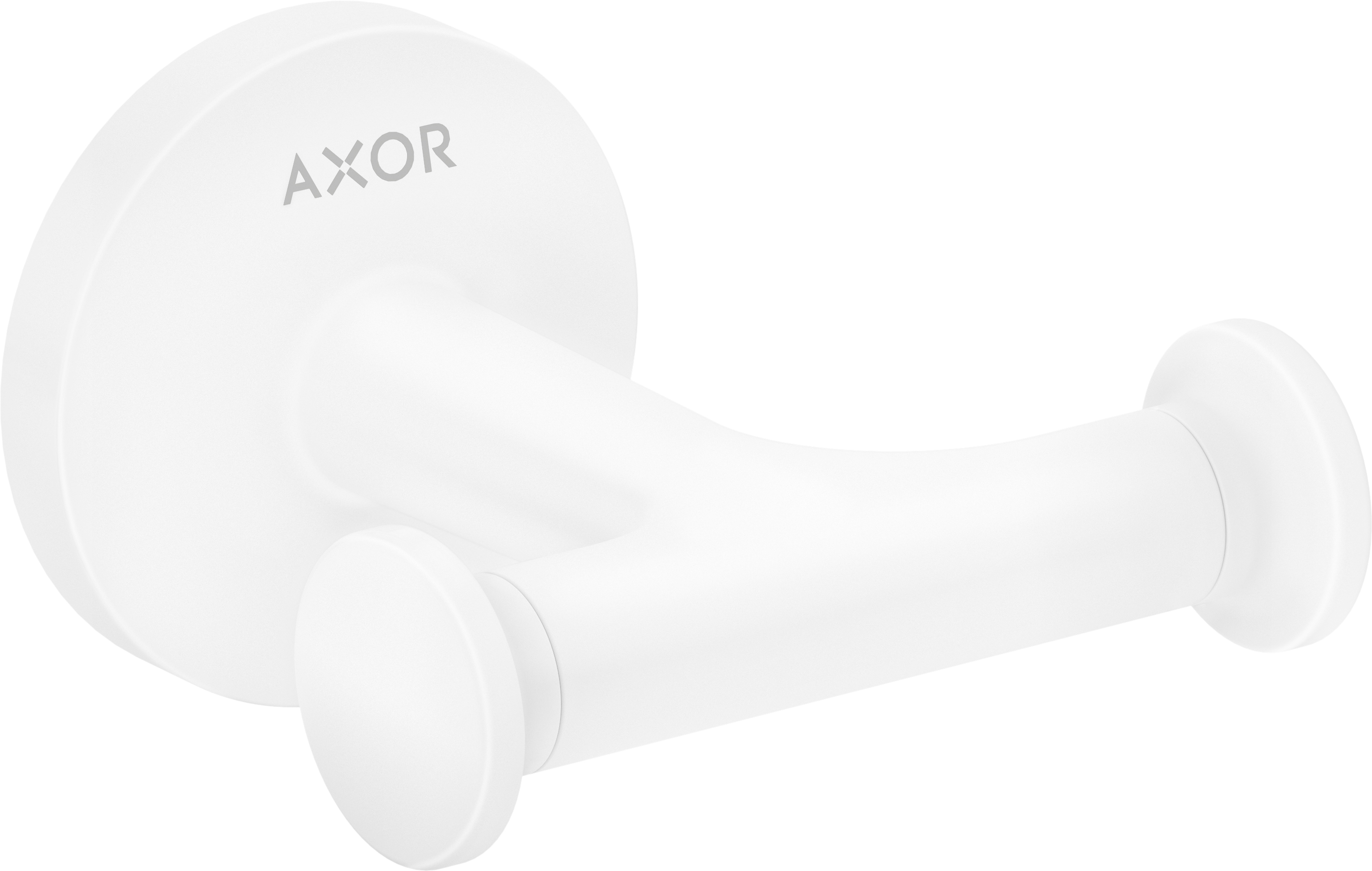 Axor Universal Circular wieszak na ręcznik podwójny biały mat 42812700