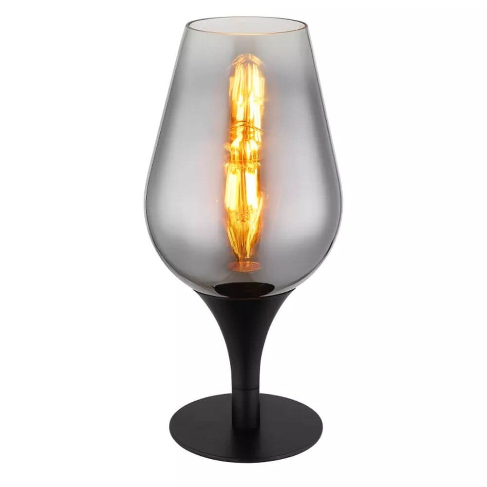 Globo Lighting Lavus lampa stołowa 1x40 W czarna-chrom 15552T3