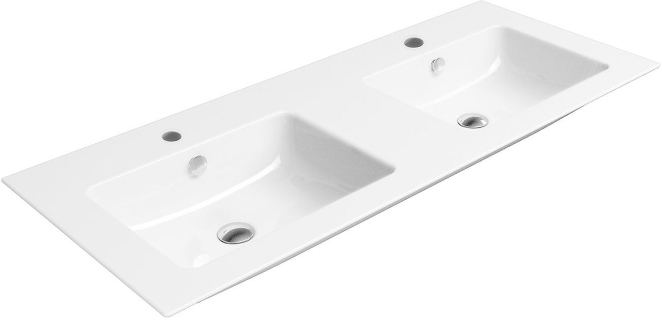 GSI Pura umywalka 120x50 cm ścienna prostokątna ExtraGlaze biała 8845111