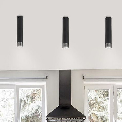 Rabalux Zircon lampa podsufitowa 1x20 W czarna 5075