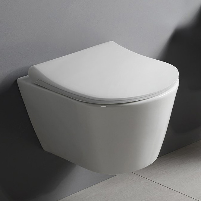 Sapho Avva miska WC z funkcją bidetu wisząca bez kołnierza Rimless biała 100312
