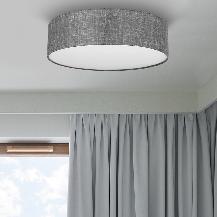 TK Lighting Earth plafon 4x15W szary/biały 4661