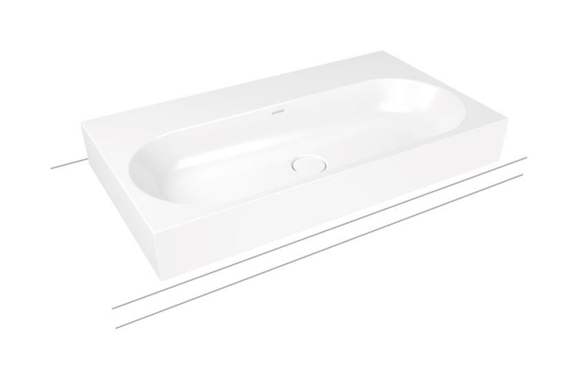 Kaldewei Centro umywalka 90x50 cm prostokątna nablatowa biała matowa 903106003711