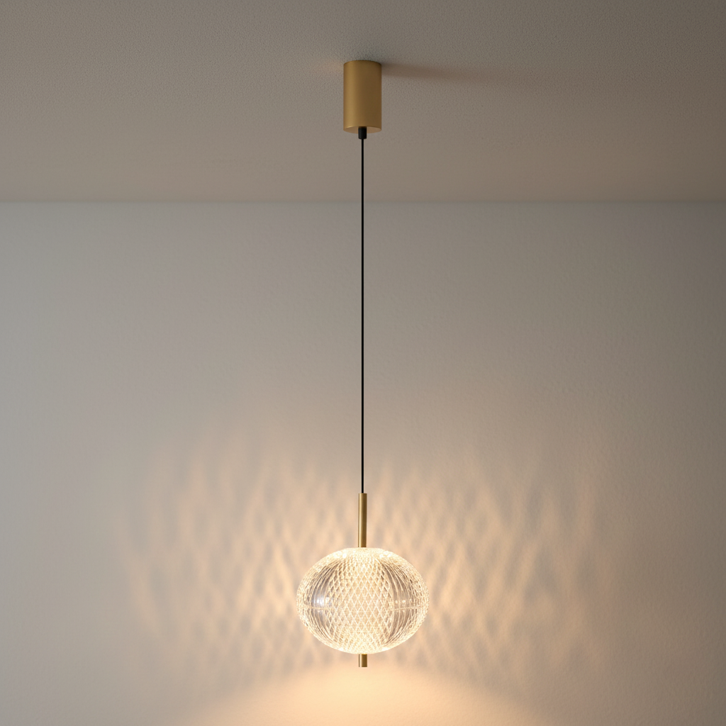 Zuma Line Galatea lampa wisząca 1x6,5 W złota DU31350/6.5W