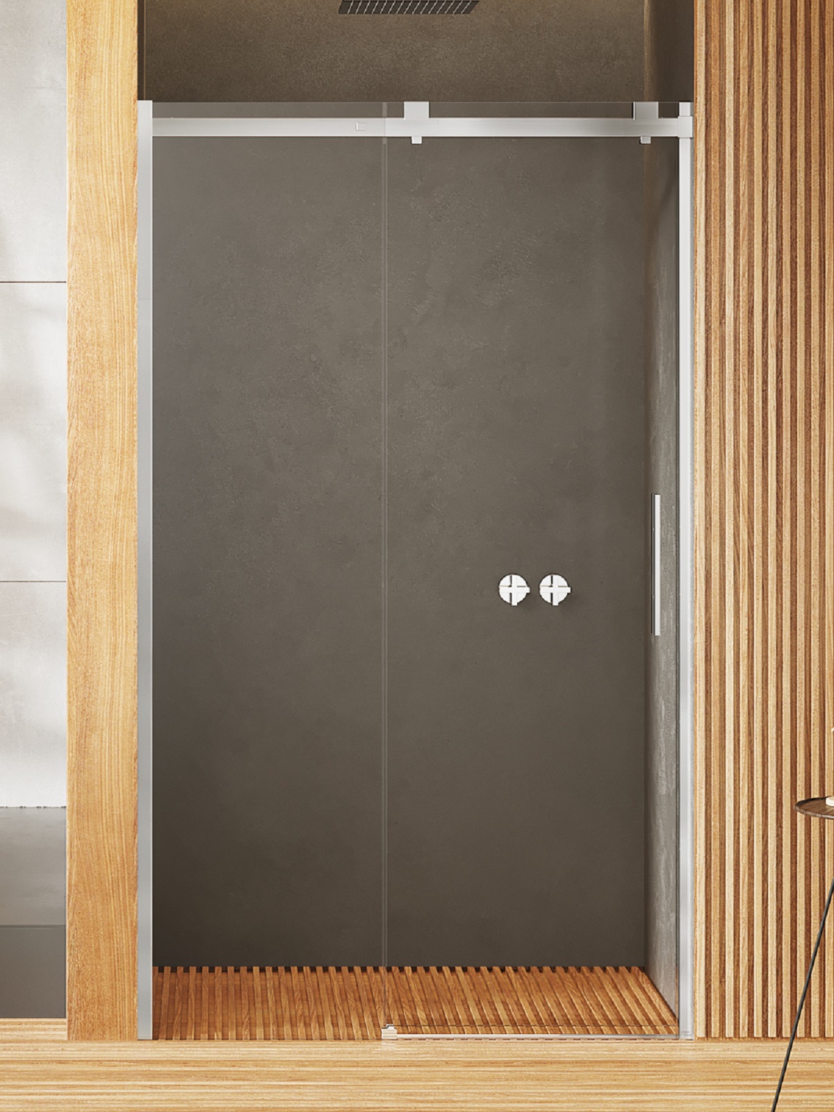New Trendy Softi drzwi prysznicowe 110 cm rozsuwane chrom połysk/szkło przezroczyste EXK-3896