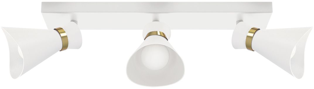 Strühm Loreta lampa podsufitowa 3x35 W biała/złota 04222