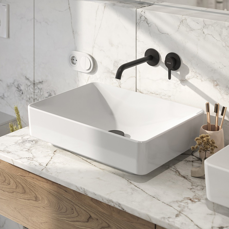 Geberit Variform umywalka 55x40 cm nablatowa prostokątna biała 500.779.01.2 - Wysyłka w 24h