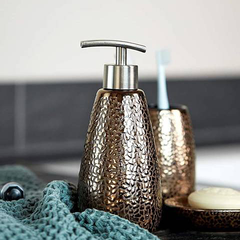 Wenko Marrakesh dozownik do mydła 400 ml stojący brązowy 21643800 - Wysyłka w 24h