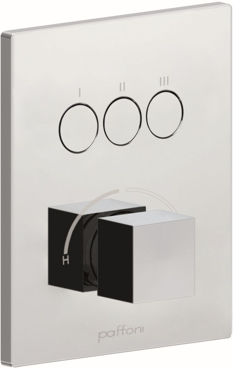 Paffoni Elle bateria wannowo-prysznicowa podtynkowa chrom CPM519CR
