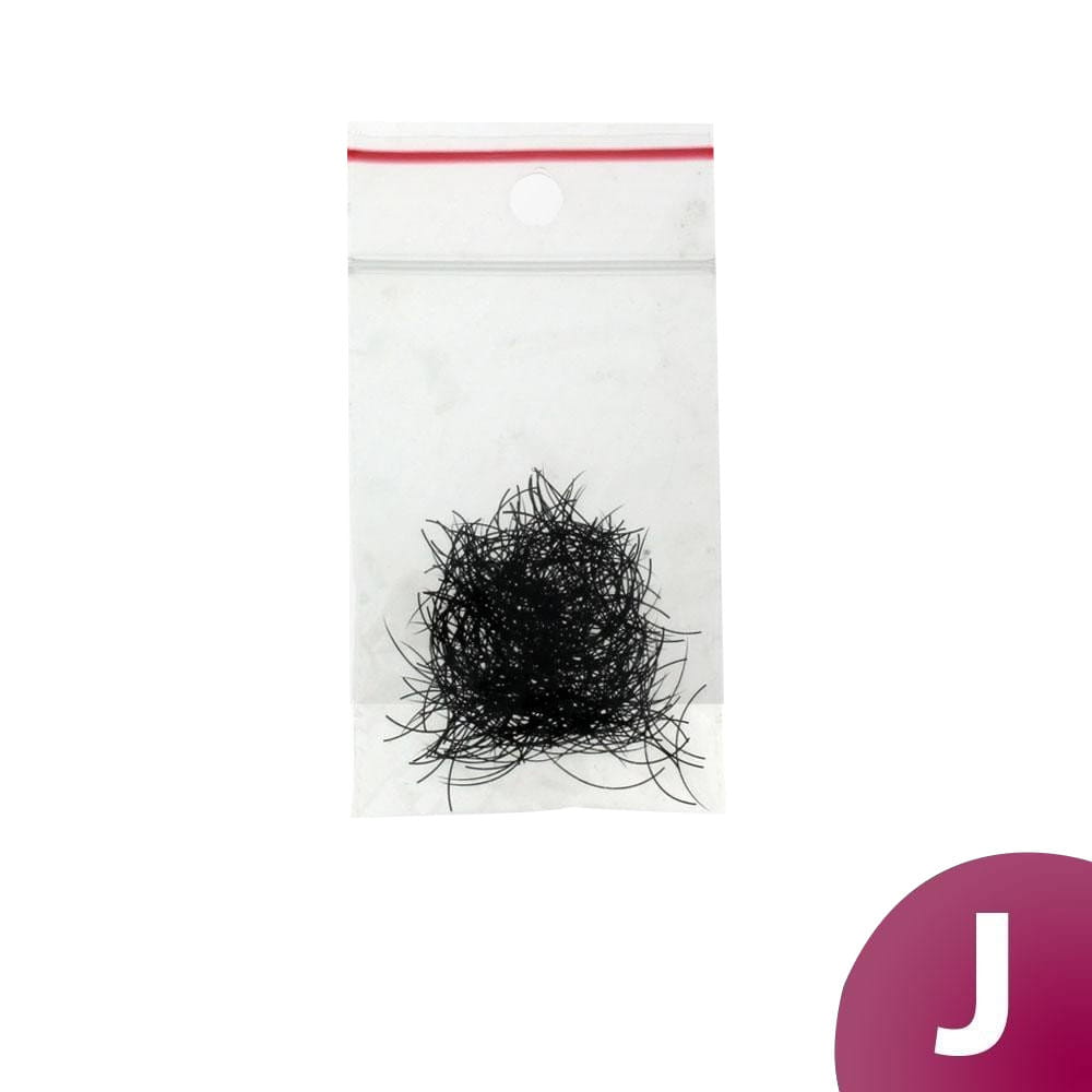 Rzęsy syntetyczne pojedyncze J-0,25-9 mm woreczek 1 g