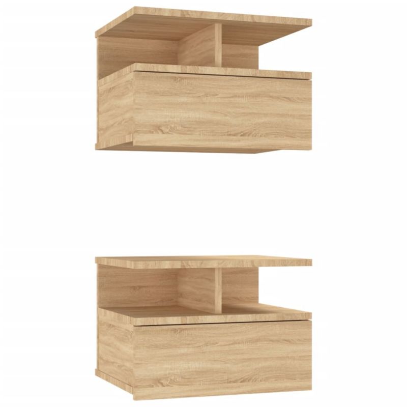 Szafki nocne wiszące WaszeMeble dąb sonoma WM-800412 2 szt.