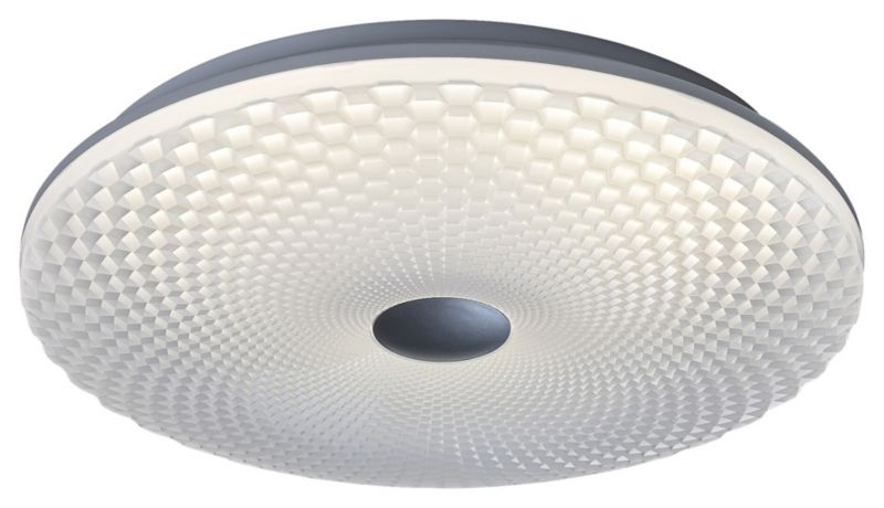 Plafon sufitowy lampa Rabalux Galeti2 srebrno-biały LED 24W 4000K 1900lm IP20 wym: 7,5 x 40 x 40 cm tworzywo sztuczne - 1 szt.