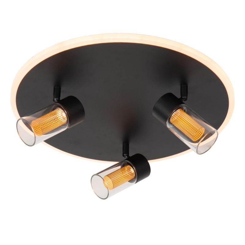 Reflektor spot tuba podświetlana podsufitka pilot Lucide EVERINA czarny LED 12W 2200K-6500KK 220lm IP20 - 1 szt.