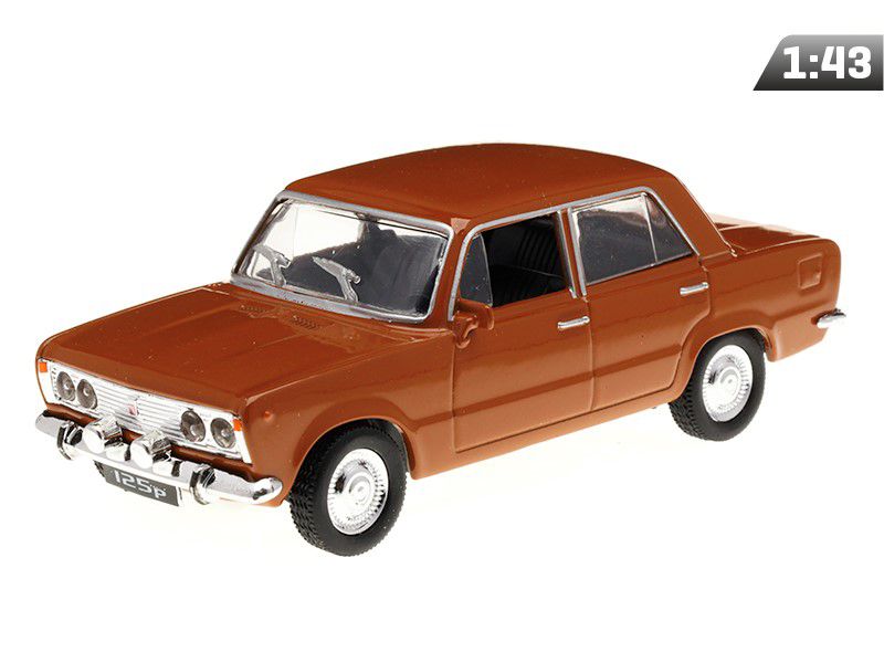 Model 1:43, FIAT 125P PRL, brązowy, Carmotion, 1 szt.
