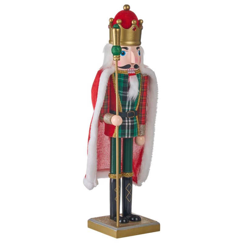 Figurka dekoracyjna Hallsjon 50 cm Dziadek do orzechów Czerwony/ zielony 1 szt.
