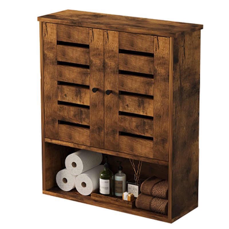 Szafka łazienkowa Rebiko wisząca rustykalny brąz półka słupek ścienna loft 1 szt.