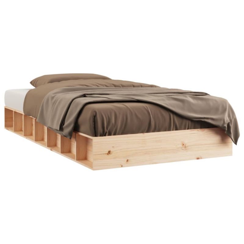 Łóżko drewniane WaszeMeble 90x190 cm brązowe WM-820701 1 szt.