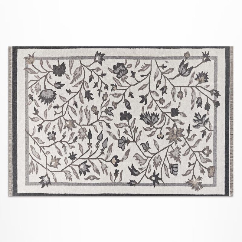 Dywan Winylowy Zewnętrzny Wallfluent 80x120 cm Monochromatyczne minimalistyczne rośliny 1 szt.