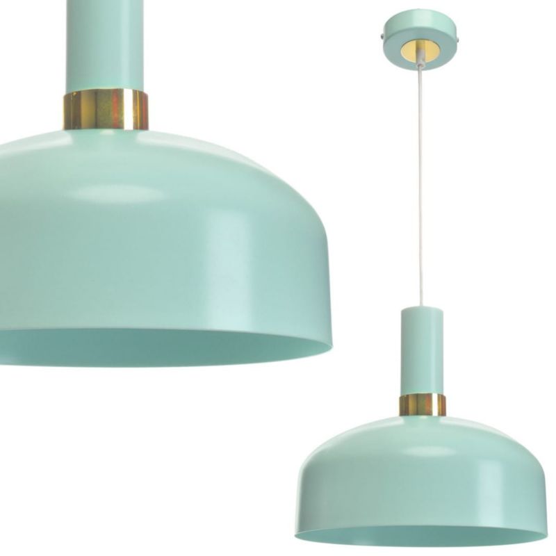 Lampa wisząca Milagro Malmo 2003 miętowo-złota szerokość 30 cm 1xE27 x 40W 1 szt.