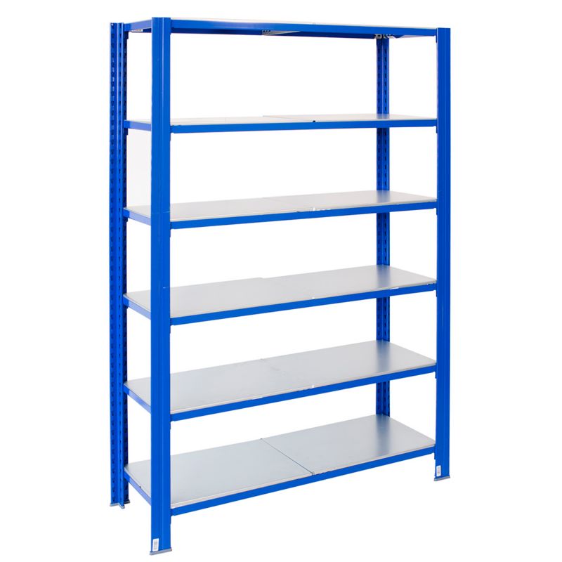 Wtykowy regał metalowy AR Shelving z profilem T z 6 półkami 200x120x50 cm 250 kg 1 szt