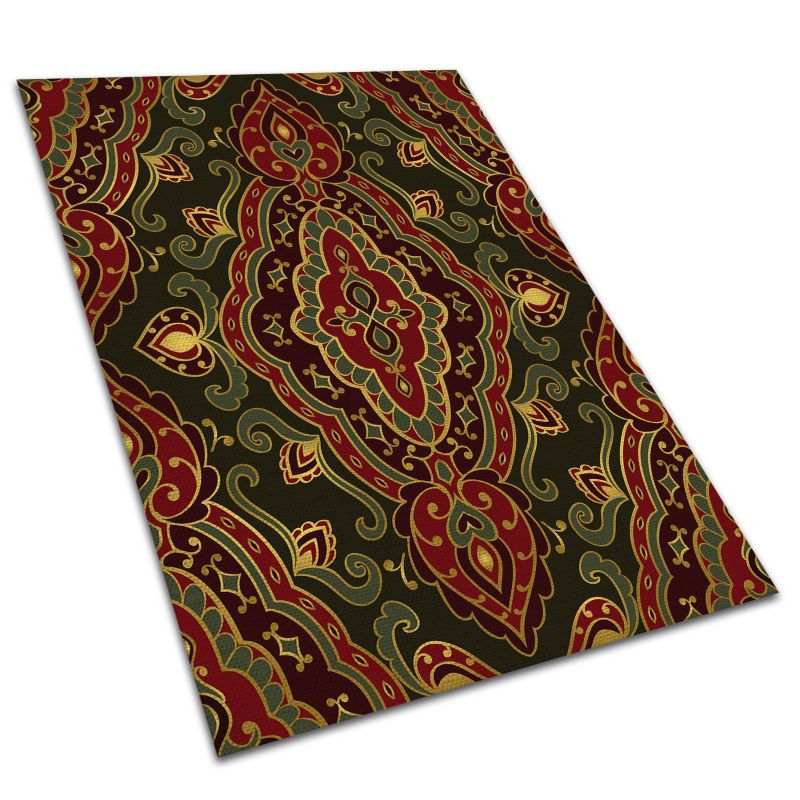Winylowy Dywan Tarasowy Tulup 120x180 cm Wodoodporny, Lekki Roślinne wzory 1 szt.