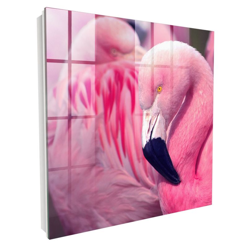 Nowoczesna Skrzynka Na Klucze Tulup 30x30 cm Różowe piękno - Biała - Otwierana na lewo 1 szt.