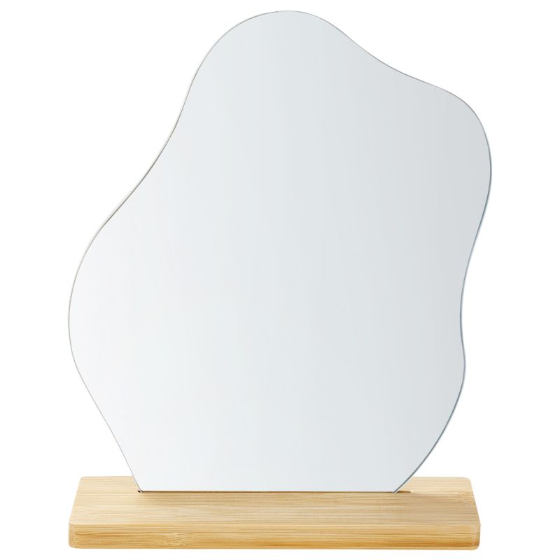 Lustro stojące Lozere 19 cm 22 cm Bambus Jasnobrązowy 1 szt.