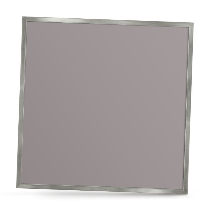 Ozdobna tablica na magnesy ArtPrintCave 50x50 Popielata szarość w srebrnej ramie 1szt