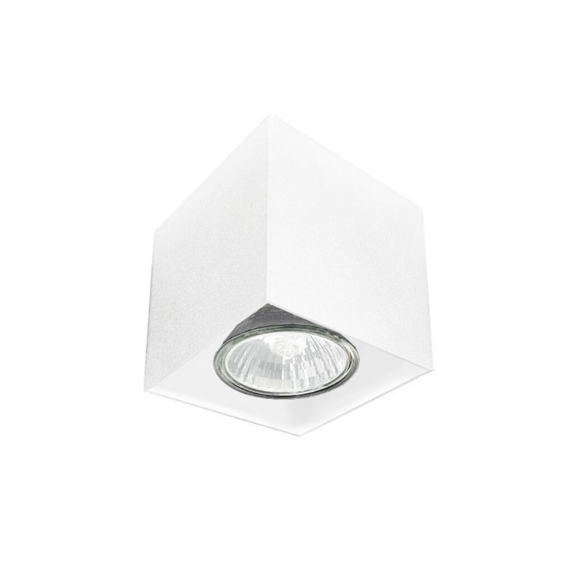 Spot sufitowy Brosline Cage biały 1 x GU10 x 10W IP20 wym: 7 x 7 x 7 cm - 1 szt.