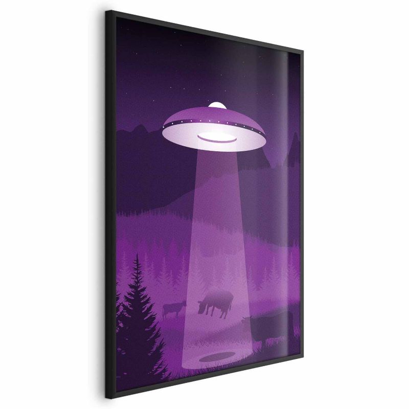 Plakat Artgeist Ufo 60x90 cm z ramą czarną bez marginesu 1 szt