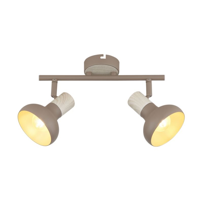 Lampa sufitowa efekt drewna Candellux Puerto brązowa 2xE14x40W IP20 wym:19x37x10cm - 1 szt.