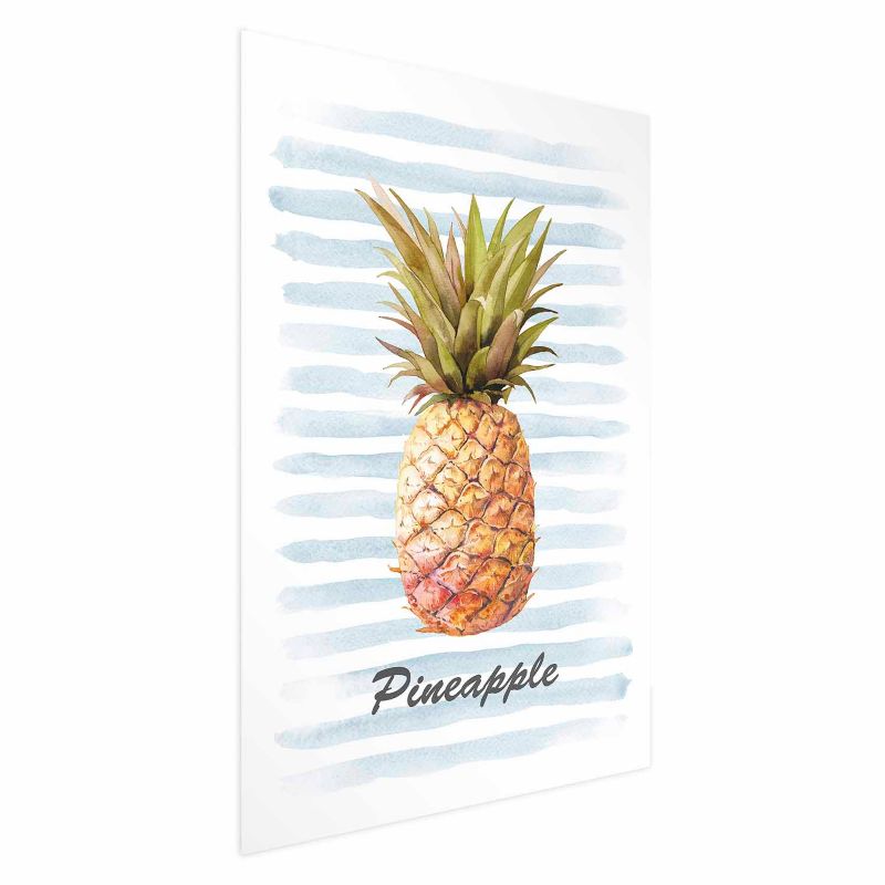 Plakat Artgeist Ananas i paski 60x90 cm bez ramy 1 szt