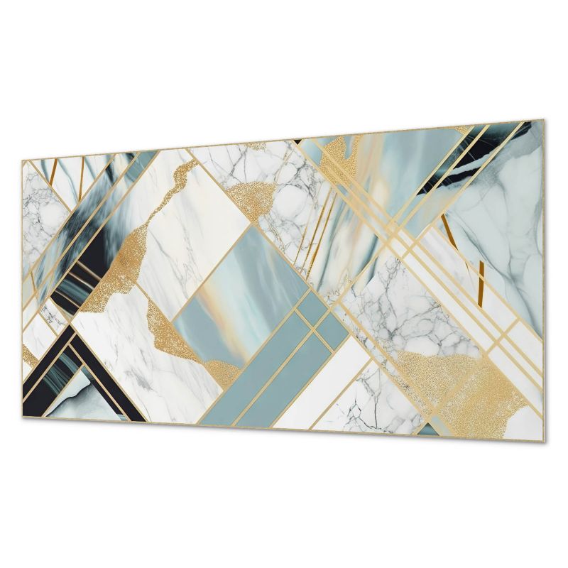 Winylowy Panel Z Grafiką ArtPrintCave 120x60 cm Geometria marmurowych wzorów 1 szt.