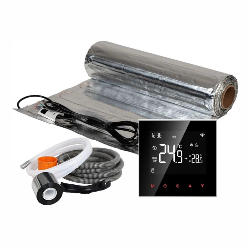 Mata grzewcza grzejna pod panele Warmtec 2m² 150W/m² Wi-Fi zestaw regulator AL-20/SRT20W 1szt.