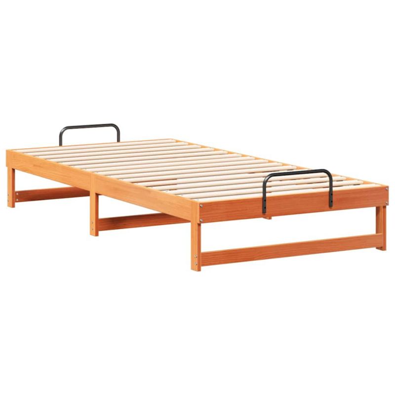 Rama łóżka WaszeMeble 100x200 cm Brązowy sosna WM-873165 1 szt.