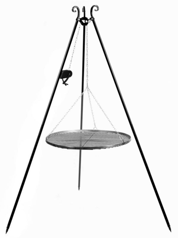 Grill TYLETEGOTU na trójnogu TRIVO 70 cm czarny 1 szt