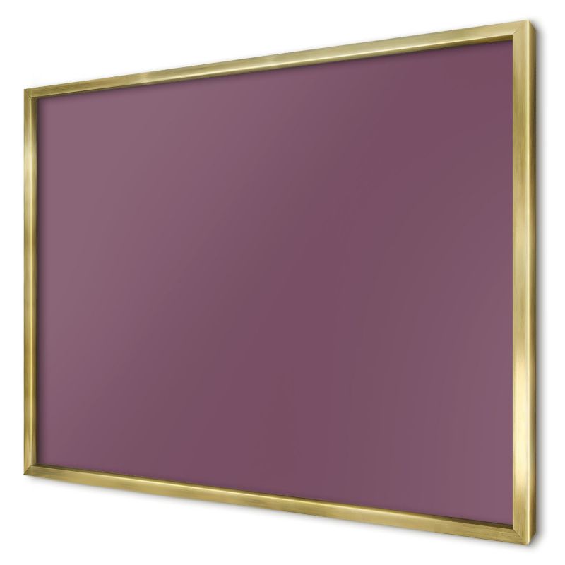 Tablica magnetyczna dekoracyjna Wallfluent 70x50 Kolor purpurowy w złotej ramie 1szt