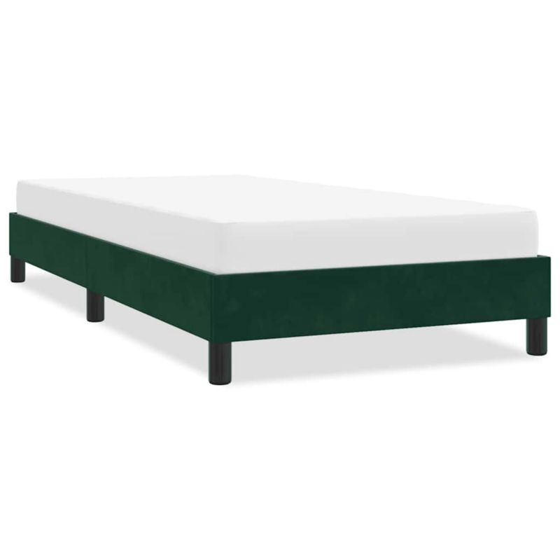 Łóżko tapicerowane WaszeMeble 100x200 cm Ciemnozielony aksamit WM-4101346 1 szt.