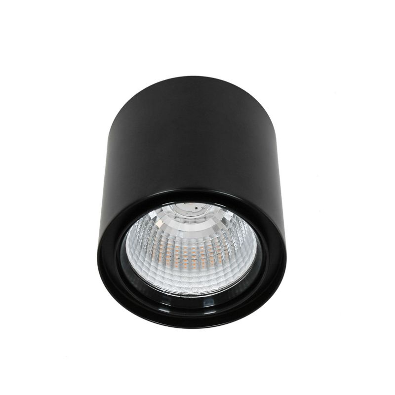 Reflektor sufitowy okrągły Italux Luna Black 3800LM czarny LED 40W 3000K 3800lm IP20 - 1 szt.