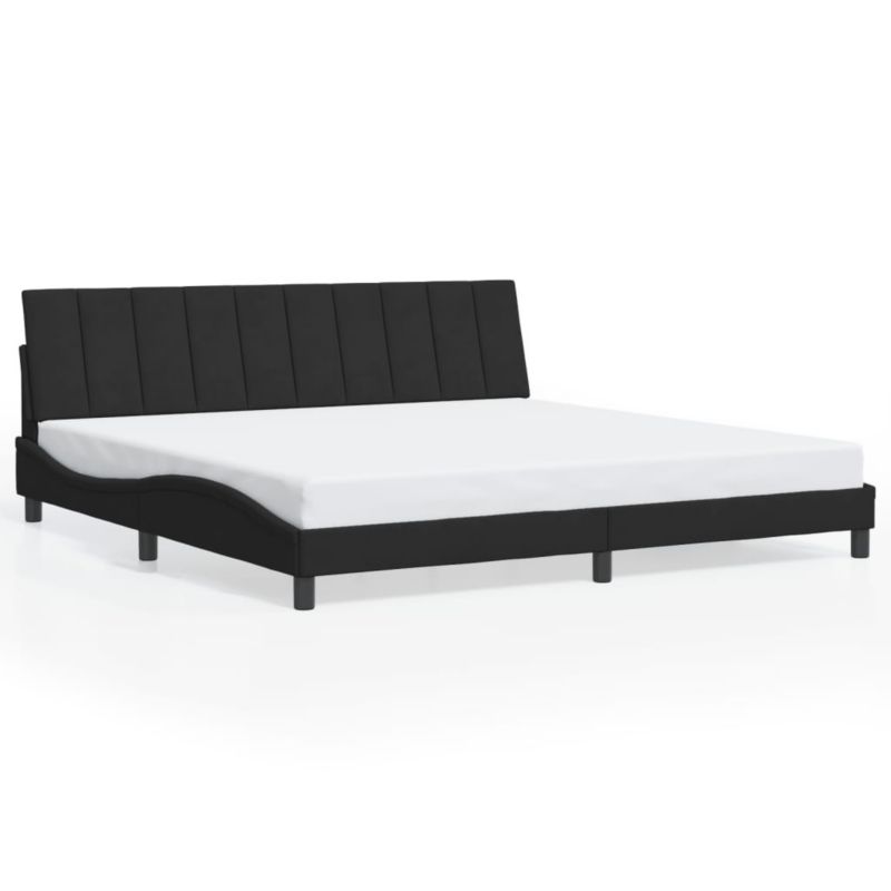 Łóżko tapicerowane WaszeMeble 200x200 cm czarna WM-3213801 1 szt.
