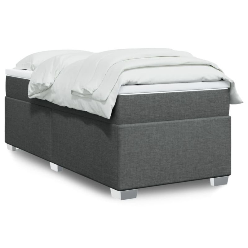 Łóżko kontynentalne WaszeMeble 100x200 cm ciemnoszara WM-3285110 1 szt.
