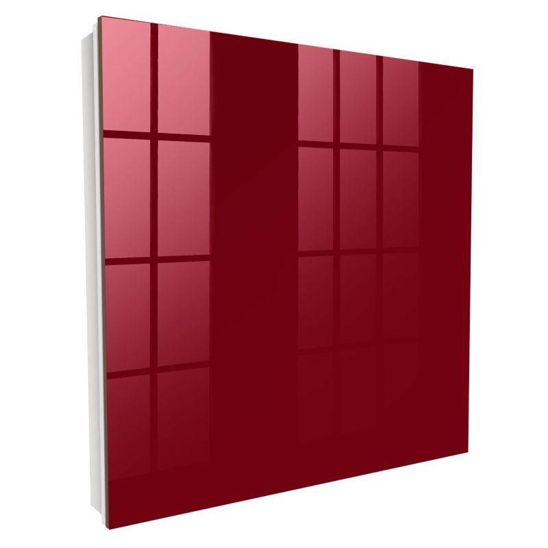 Organizer Na Klucze Tulup 30x30 cm Żywy bordowy - Biała - Otwierana na lewo 1 szt.