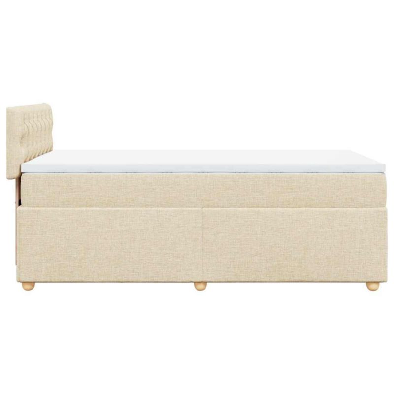 Łóżko kontynentalne WaszeMeble 80x200 cm kremowe WM-3286519 1 szt.