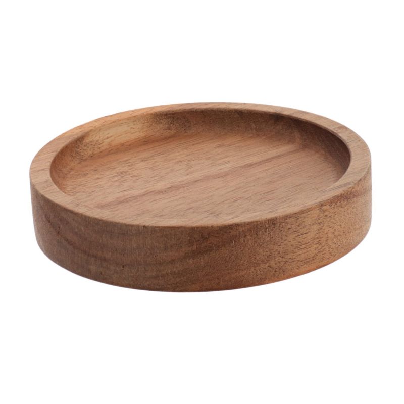 Mydelniczka łazienkowa Acacia TENDANCE brązowa drewniana okrągła 11,5 cm 1 szt.
