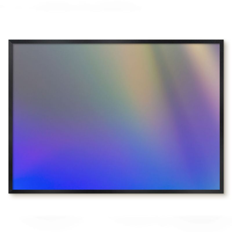 Tablica Magnetyczna Dekoracyjna Tulup 70x50 cm Subtelny gradient 1 - Czarna rama Do salonu, sypialni 1 szt.