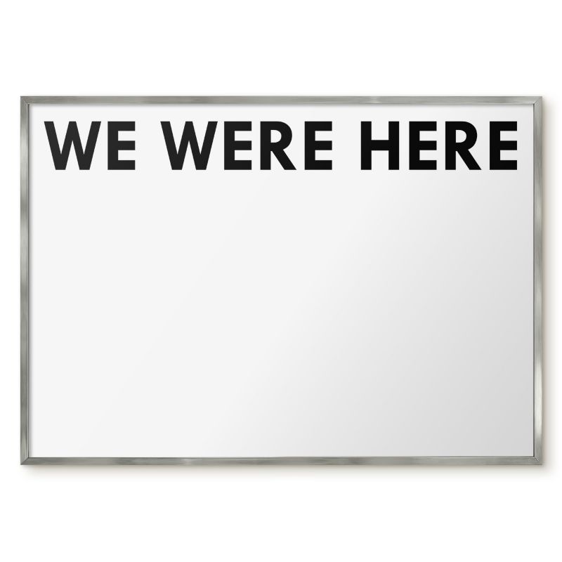 Tablica Magnetyczna Do Notatek Tulup 100x70 cm We were here 2 - Srebrna rama Do salonu, sypialni 1 szt.